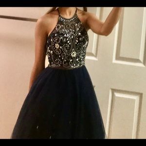 Homecoming navy blue dress!